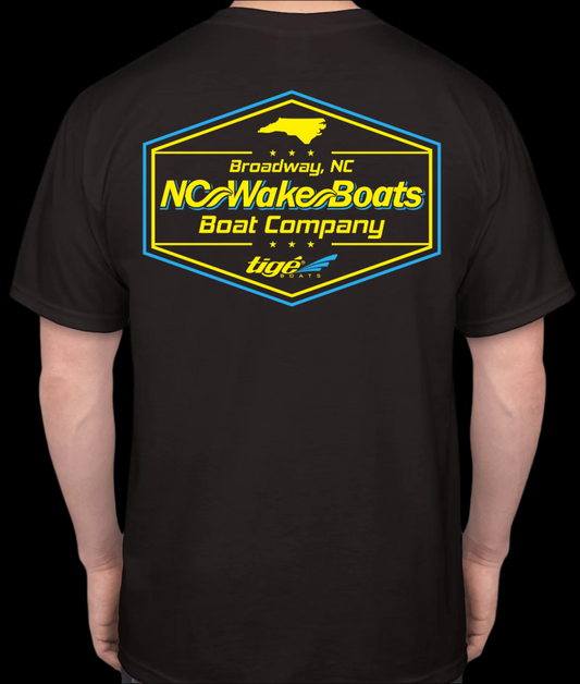 Short Sleeve NCWB Retro Neon Yellow T-Shirt Black (GILDAN)